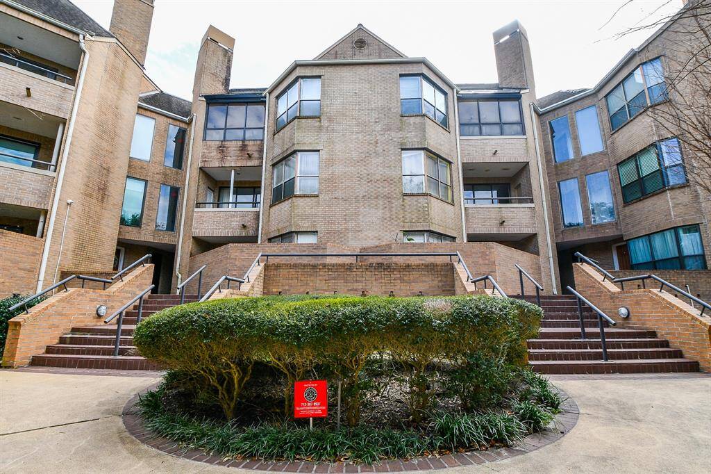 What a grand front view of the beautifully maintained condos at 5210 Weslayan Street, particularly #B 207, your new contemporary home, Houston, TX, in the Weslayan Condo community.