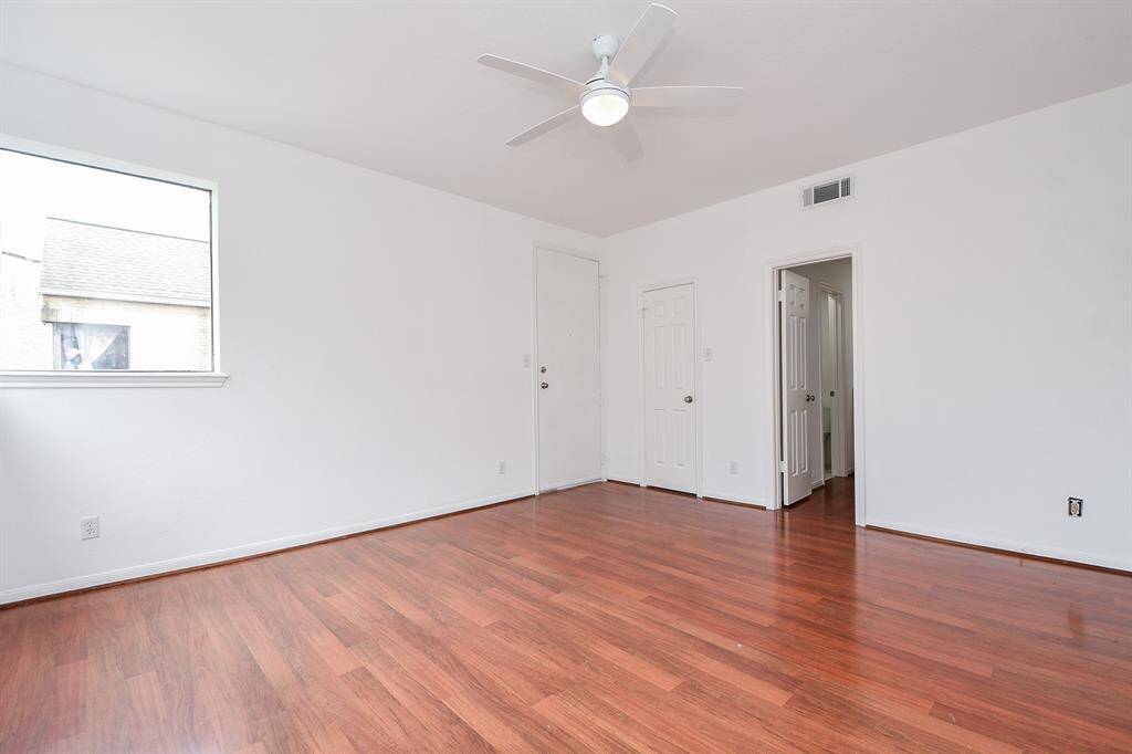 The open doorway, right, leads to your primary ensuite bath.