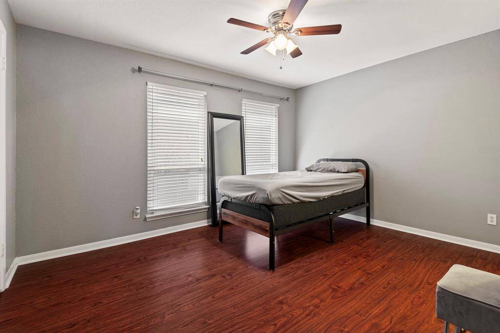 Bedroom 1 upstairs has plenty of space and an ensuite bathroom.