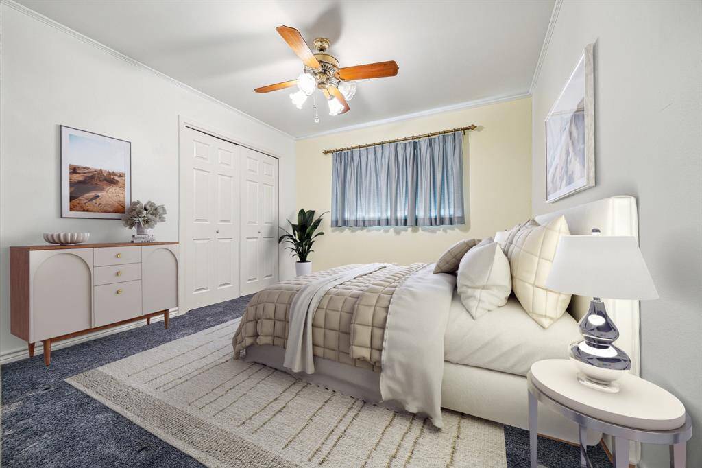 Secondary Bedroom Virtually staged