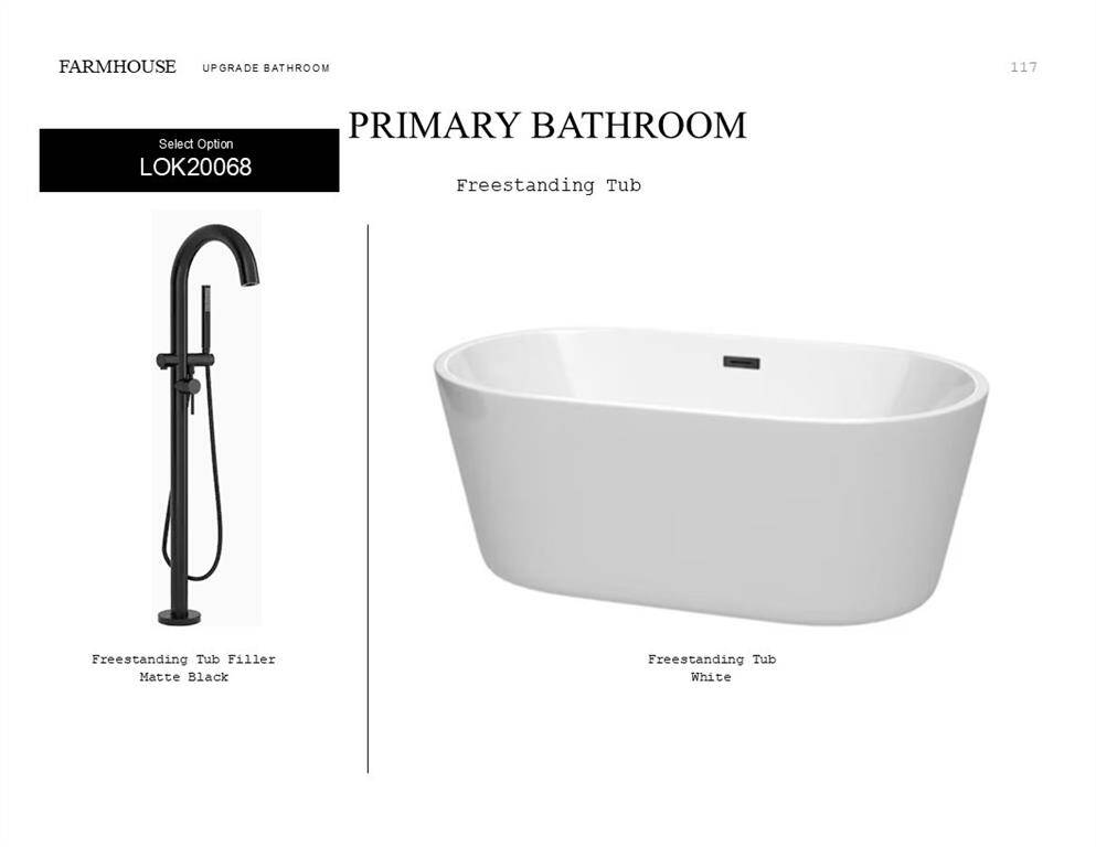 Farmhouse Look Palette 4: Flooring Selection Sheet (*Artist rendering used for illustration purposes only.)