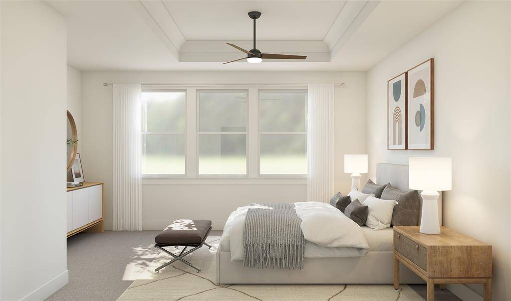 Relaxing primary suite (*Artist rendering used for illustration purposes only.)