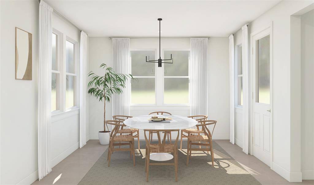 Charming dining area (*Artist rendering used for illustration purposes only.)