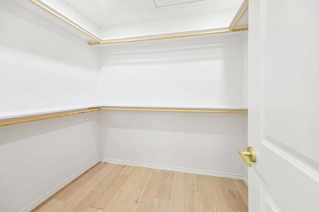 Spacious primary closet