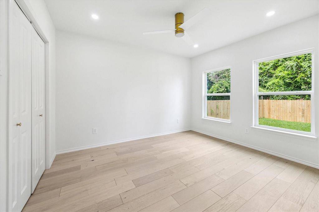 Secondary bedroom at back of home