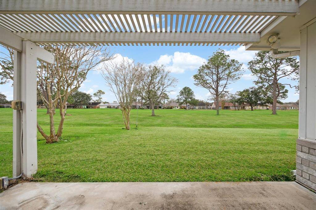 Open patio right out the sunroom for cool comfortable days to enjoy the view of the golf course.