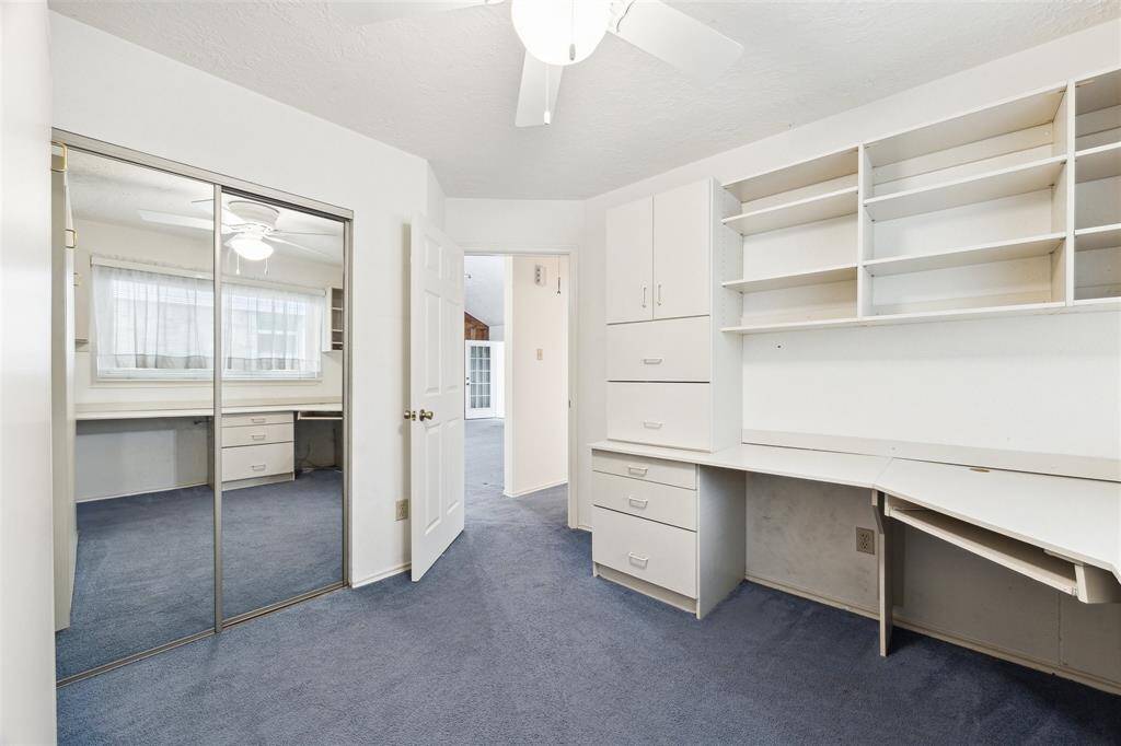 One bedroom is equipped as a study and also included is a Murphy Bed.