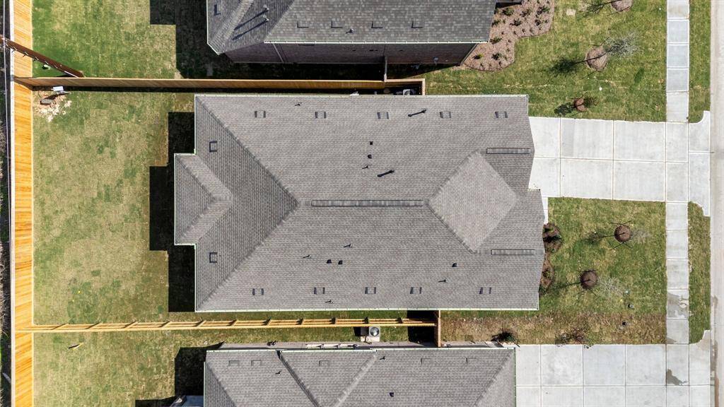 This aerial view of your home shows the amazing view of your lot.