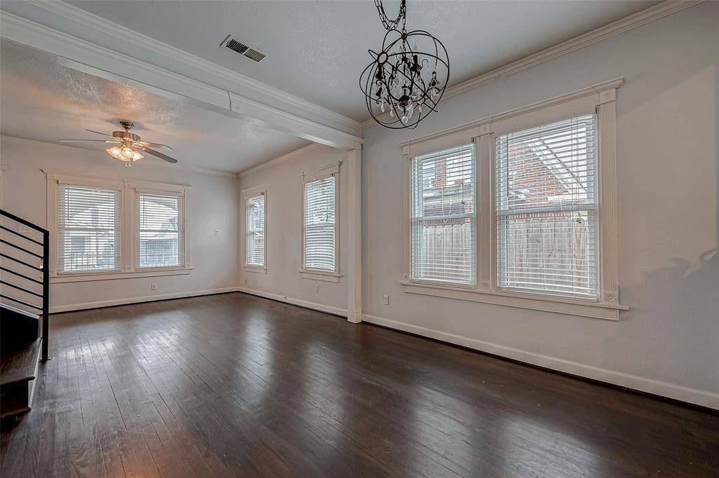 View from living area towards dining