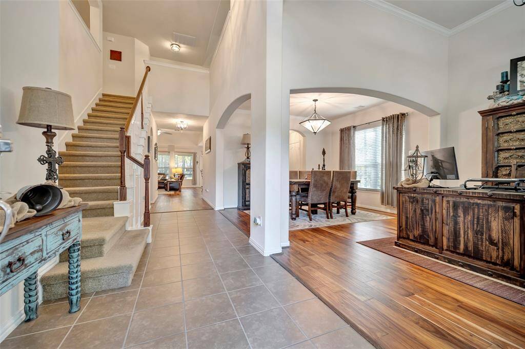 Front interior entry