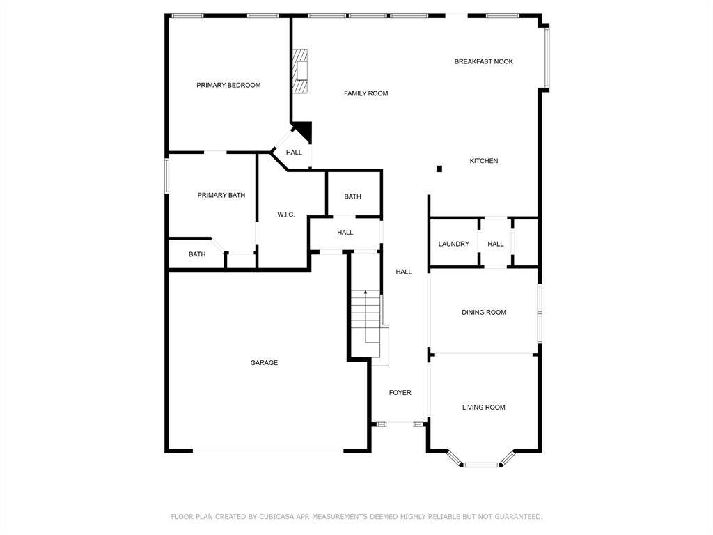 Main level floor plan