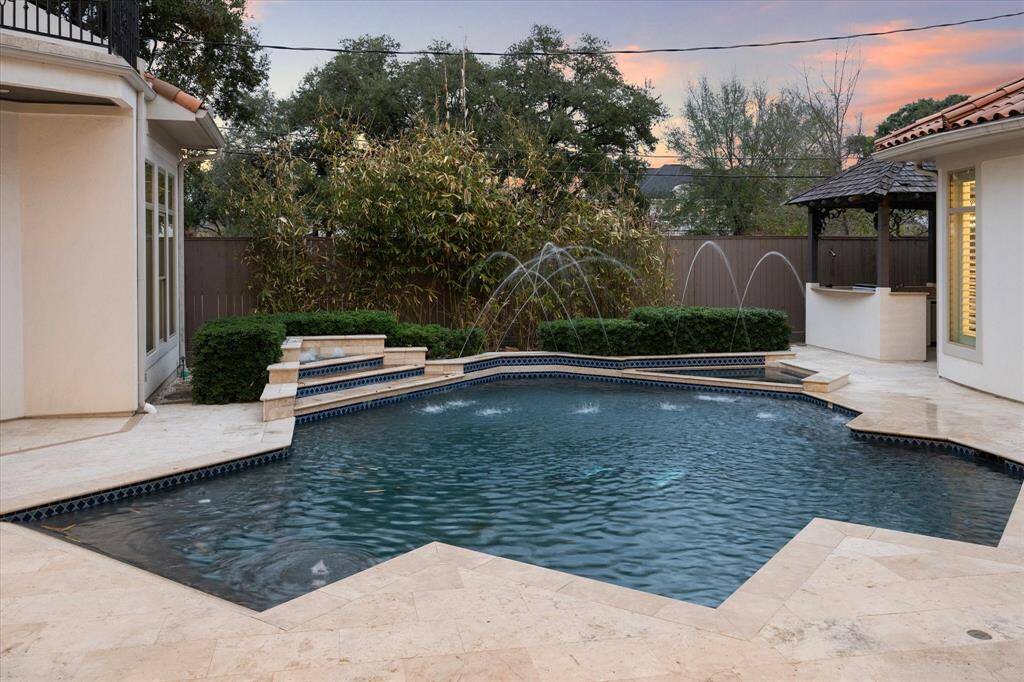 Inviting sparkling pool