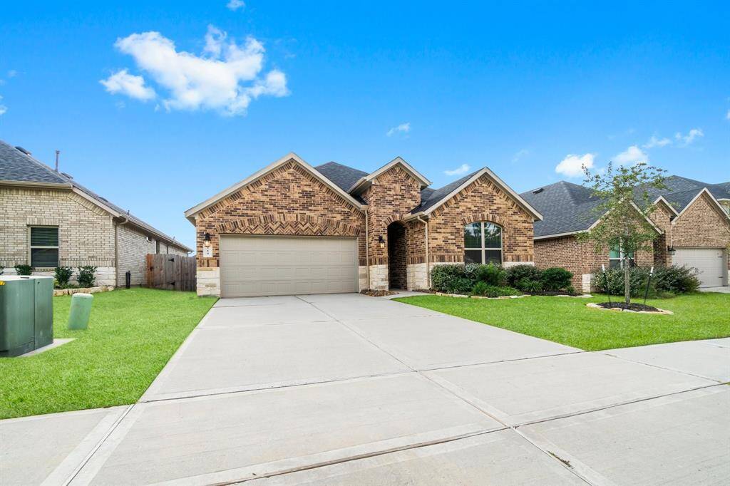 This nearly new one-story home, built in 2022, is nestled on a quiet cul-de-sac street, offering both privacy and charm.