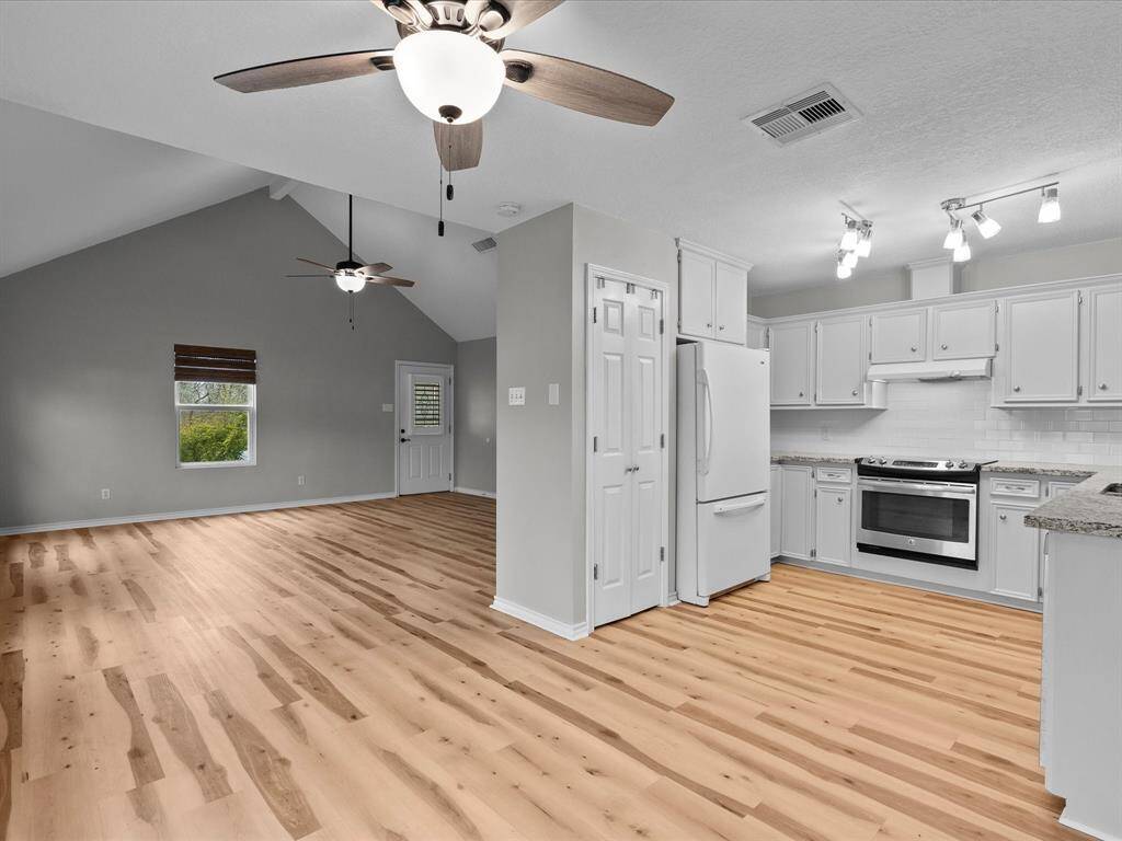 kitchen/dining area looking out to living room