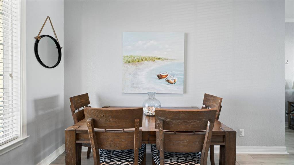 Breakfast room is conveniently located off kitchen.