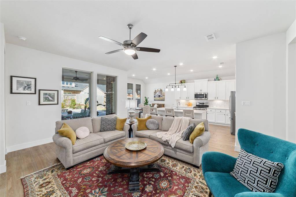 Open concept living with views of your kitchen and living area