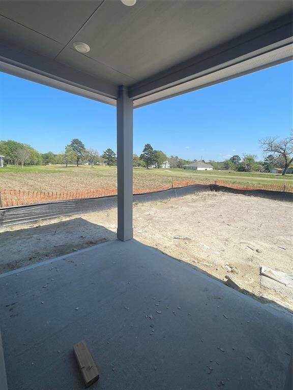Covered Patio View to the Golf Course