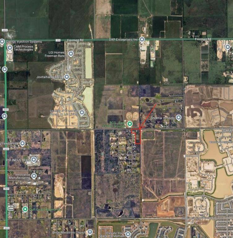 Representative aerial map with approximate boundaries.