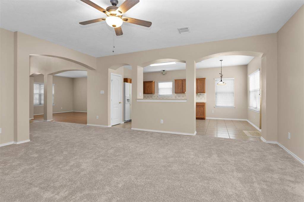 Looking into the kitchen and breakfast room.