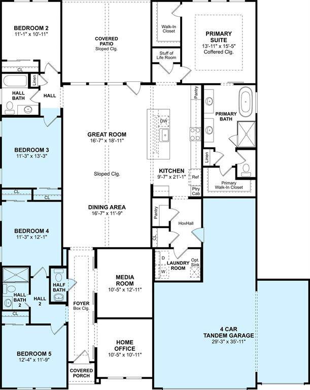 The Geneva floor plan by K. Hovnanian Homes. 1st Floor shown. *Prices, plans, dimensions, features, specifications, materials, and availability of homes or communities are subject to change without notice or obligation.