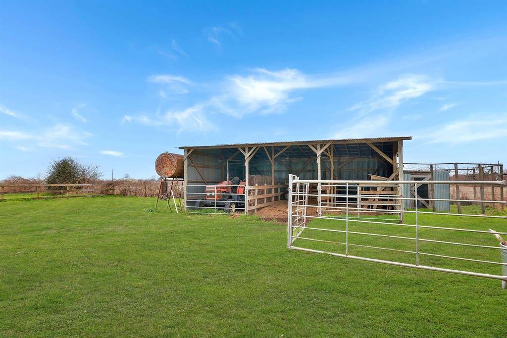 Great for storing outdoor equipment. Tractor negotiable.