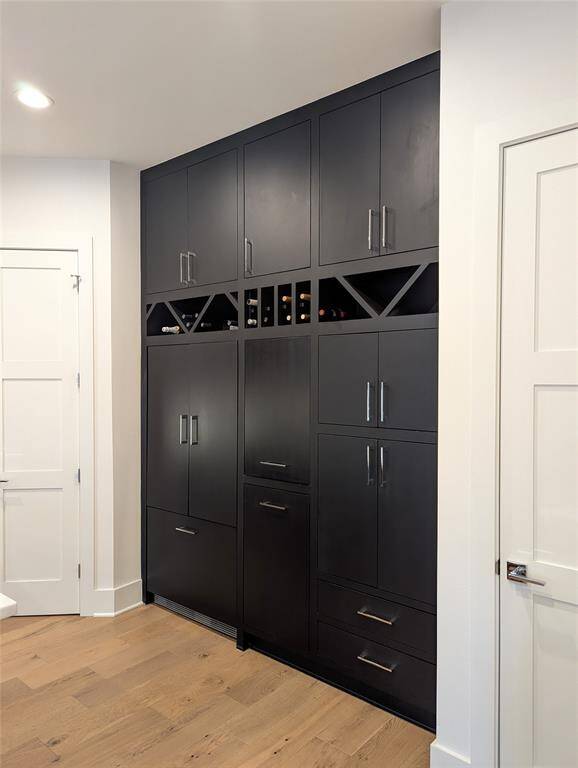 BUILT IN FRIDGE AND WINE BAR