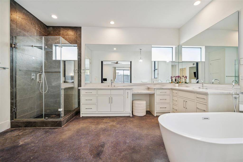 SEPARATE SHOWER AND HIS AND HERS SINKS