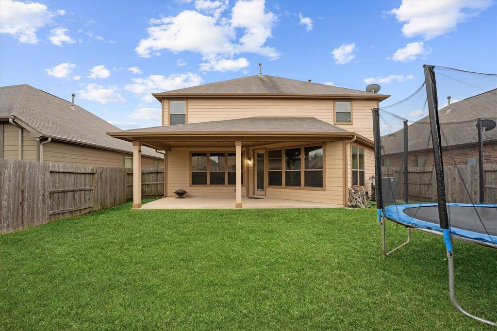Plenty of play space in the backyard