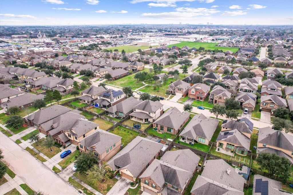 Aerial view of the community