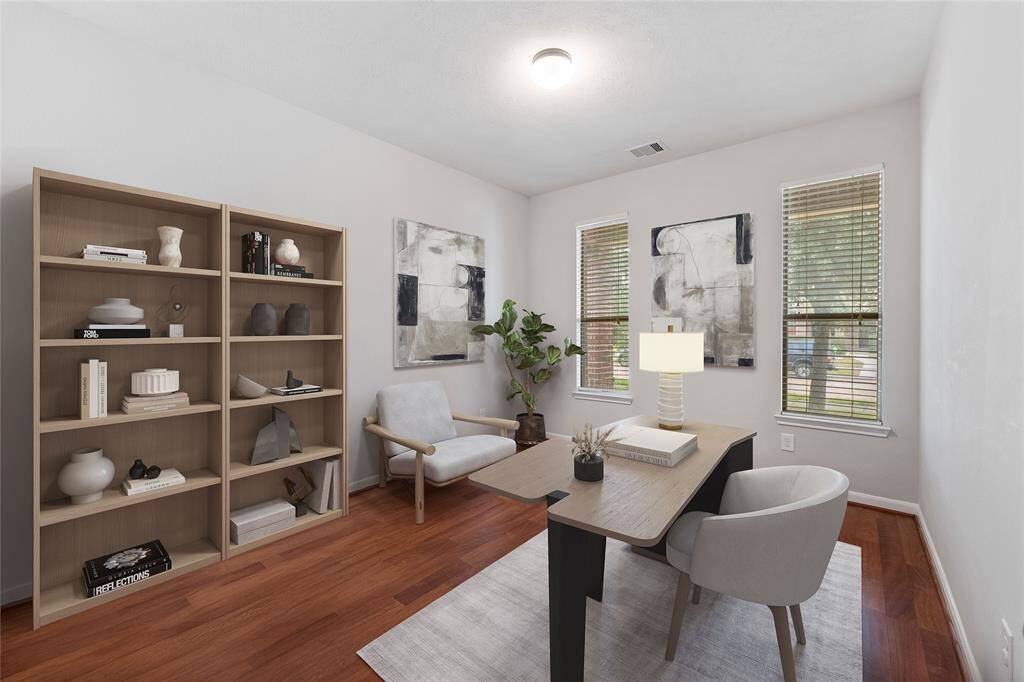 Great home office. Virtually Staged.