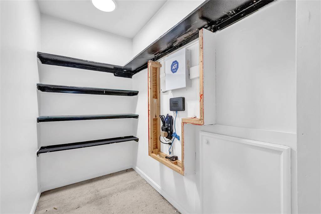 Spacious walk-in closet upstairs.
