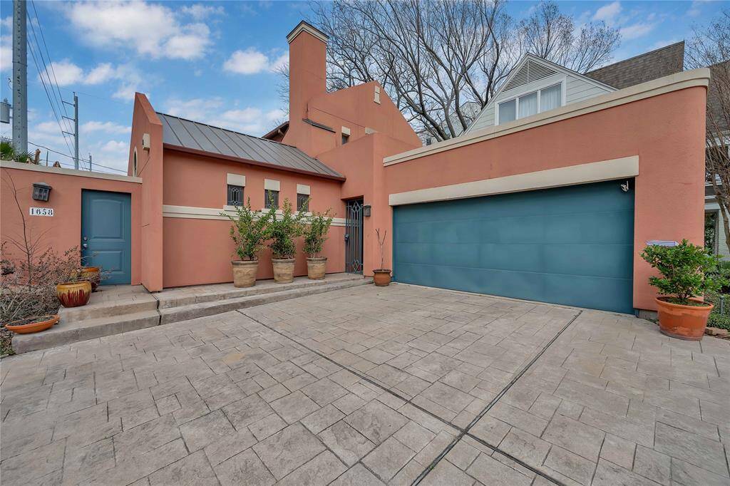 Front door is gated for extra security.