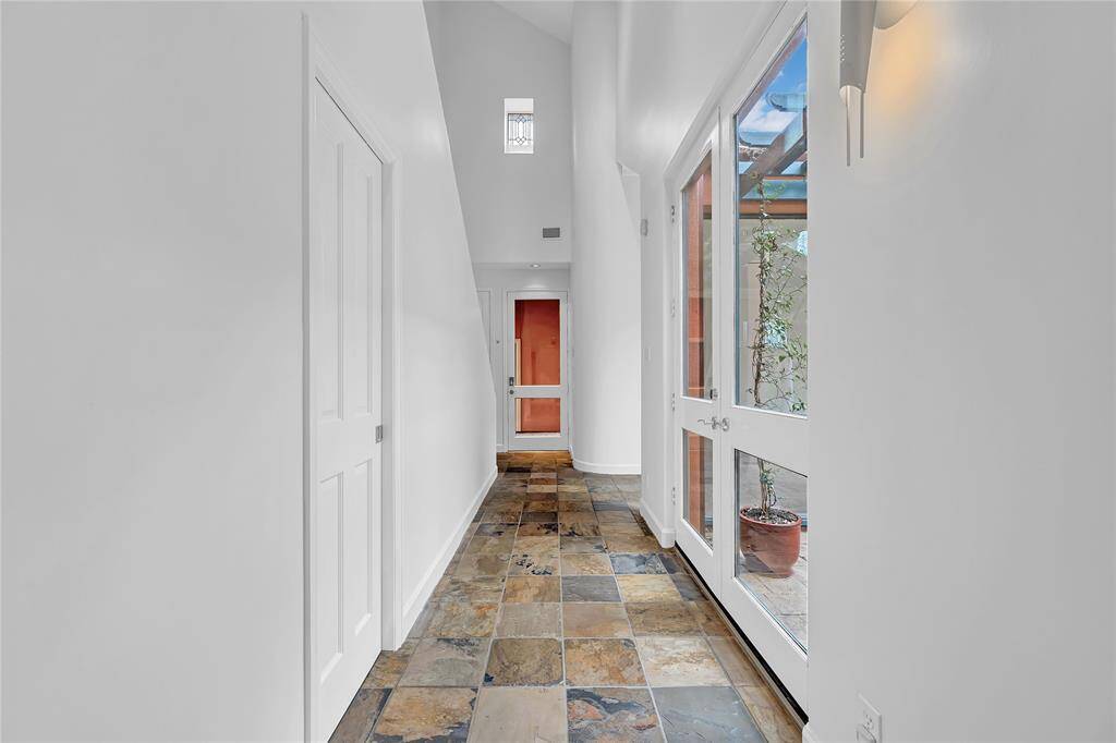 Entry is light and bright from all the windows.