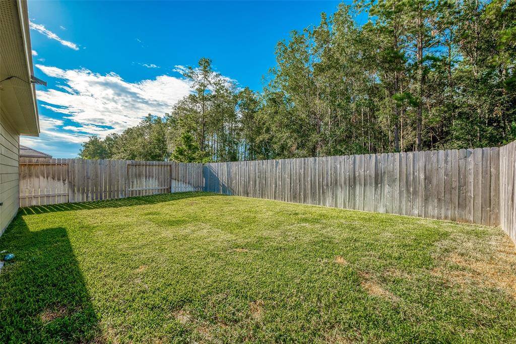 Spacious backyard