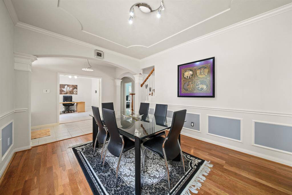Your dining room situated at the front of the home.