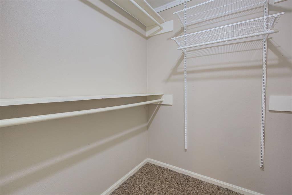 Huge walk in closet in the primary bedroom!