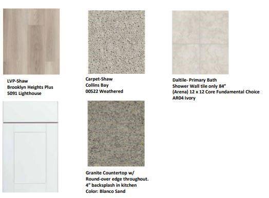 18042 Blue Prairie Trail design selections! This home is currently under construction and selections are subject to change.