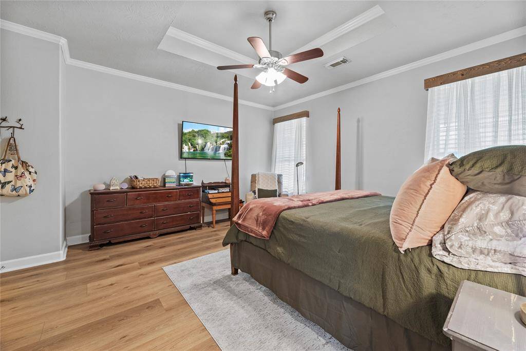 You’ll have sweet dreams in this spacious owner’s suite with ample room for a California King and other large furnishings.
