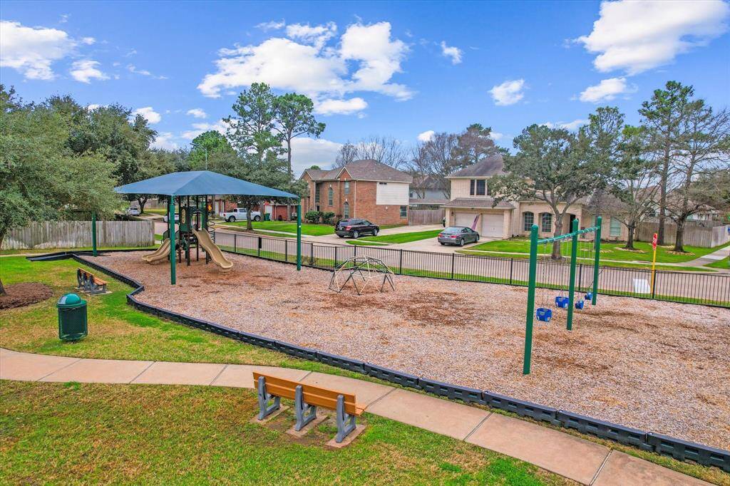 The community playground, located just around the corner!