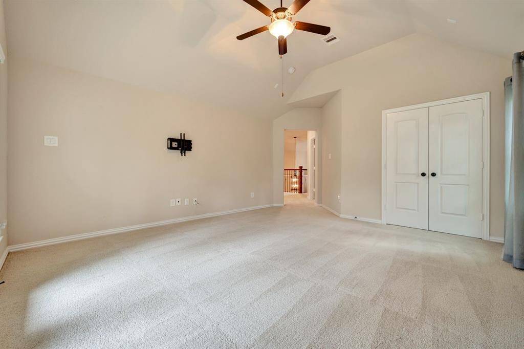 Large closet located in the upstairs game room