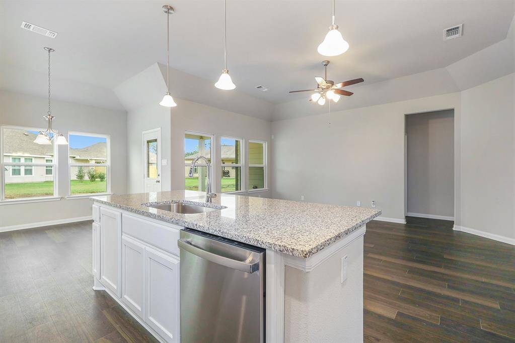 Picture of previously built home-Kitchen open to living area