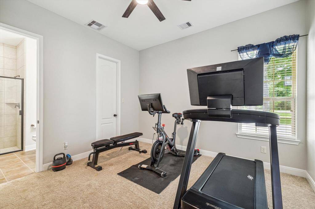 1st floor bedroom #2 has its own private full bath and oversized walk in closet
