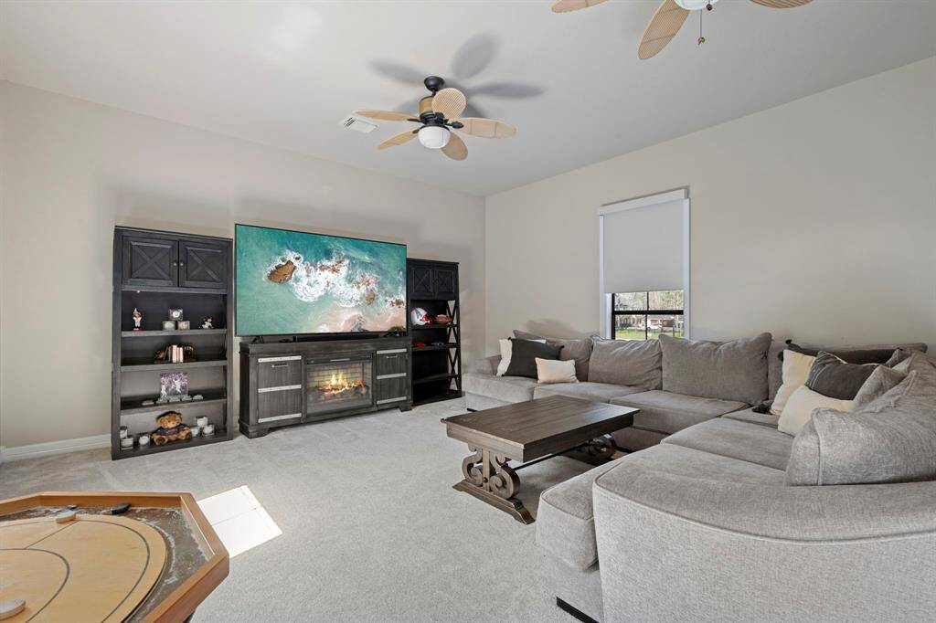 Upstairs game room