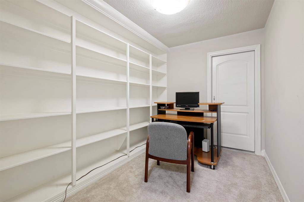 Large storage space, that could be used as another study
