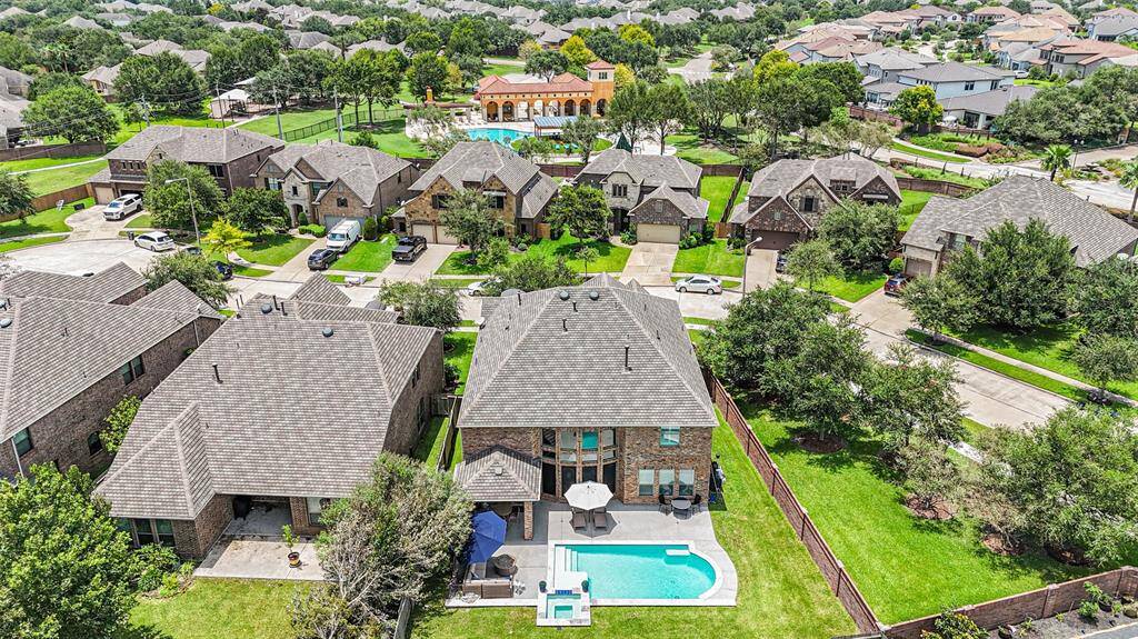 Aerial View of the Home Located on a Corner Lot in Sought After Tuscan Lakes