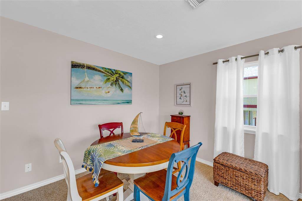 See the beach from the living area.