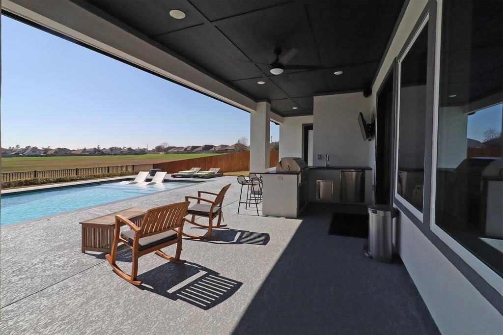 Outdoor kitchen for summer grilling and entertaining.