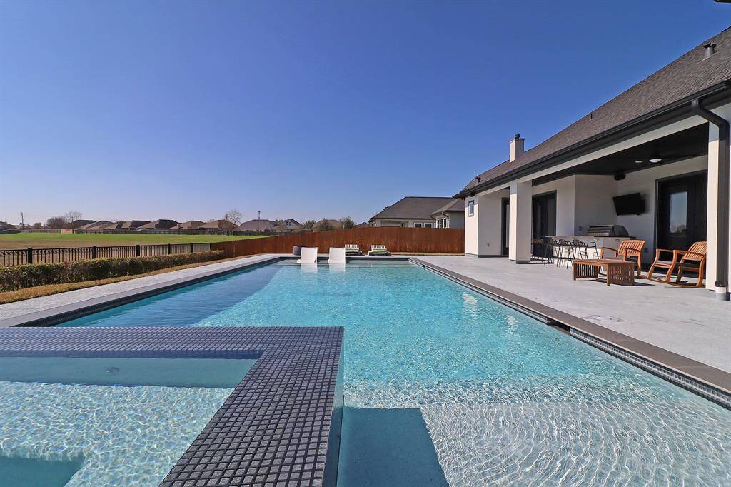 Gorgeous pool to cool off on Houston's hot summer days.