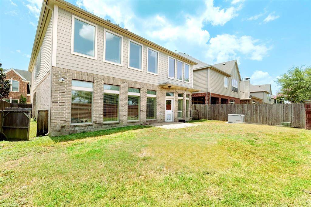 Open backyard, new fence