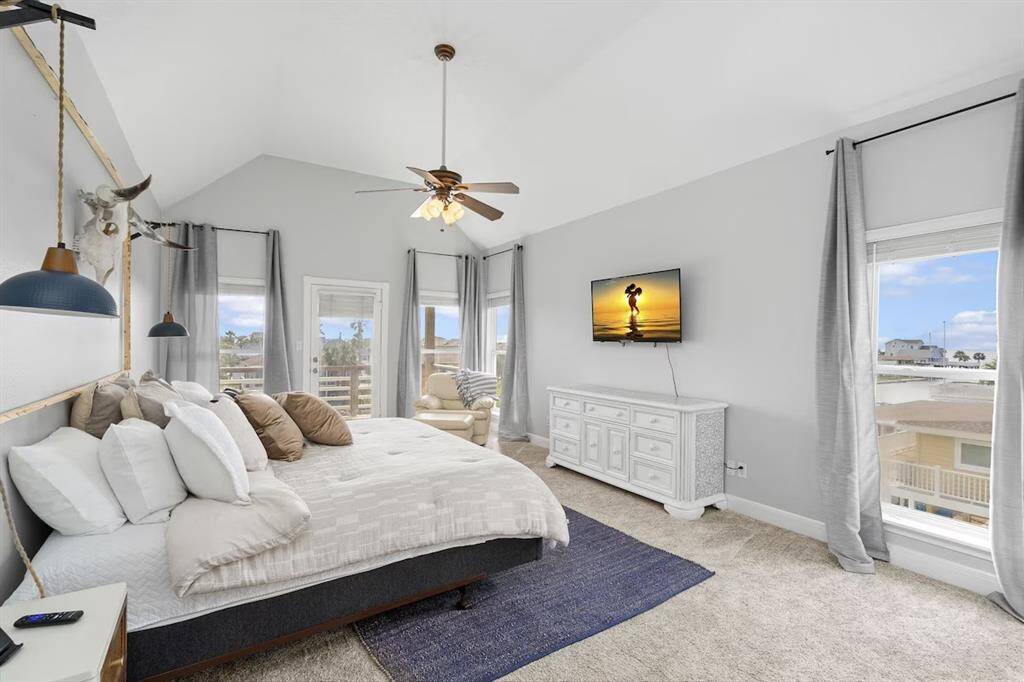 This beautiful suite has views of the bay, and access to your own private deck.